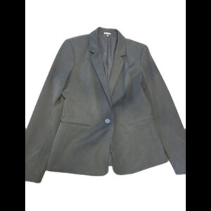 Express Blazer Women 12 Black 1 Button Suit Jacket Business Career